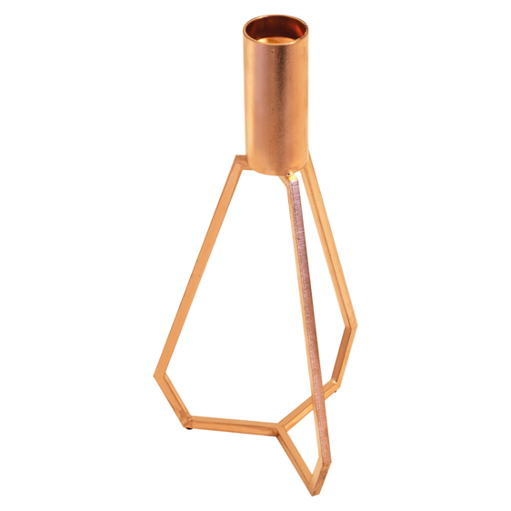 TRIPOD large COPPER lysestage kobber