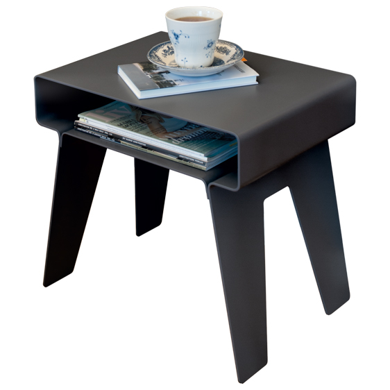 KYUSHI sidetable BLACK lille sort bord i aluminium