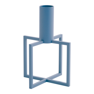 CRUX 1 candlestick THUNDER lysestage i tordenblå metal CRUX 1 candlestick THUNDER lysestage i tordenblå metal