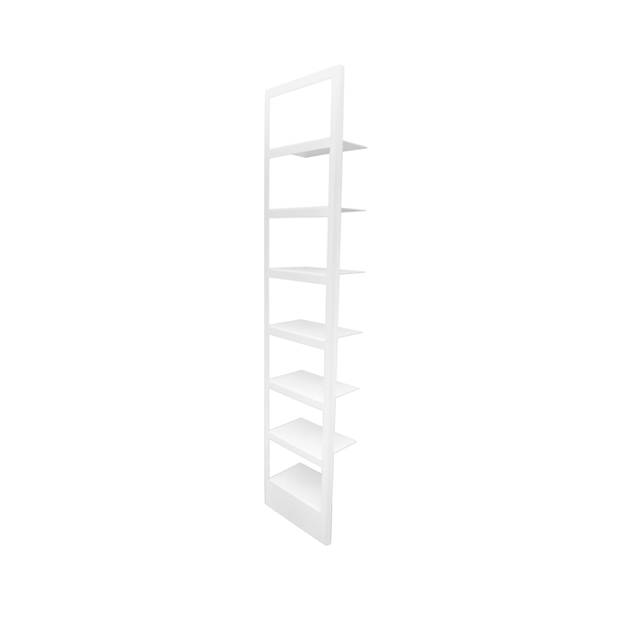 Køb unik skandinavisk frame designer reol i hvid aluminium Frame reol