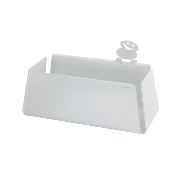 STUFF·IT minibox HVID/GRØN med lille stående hvid fidus til opbevaring af dine småting