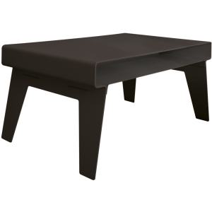 KYUSHI loungetable BLACK er et enkelt design sofabord i sort aluminium KYUSHI loungetable BLACK er et enkelt design sofabord i sort aluminium