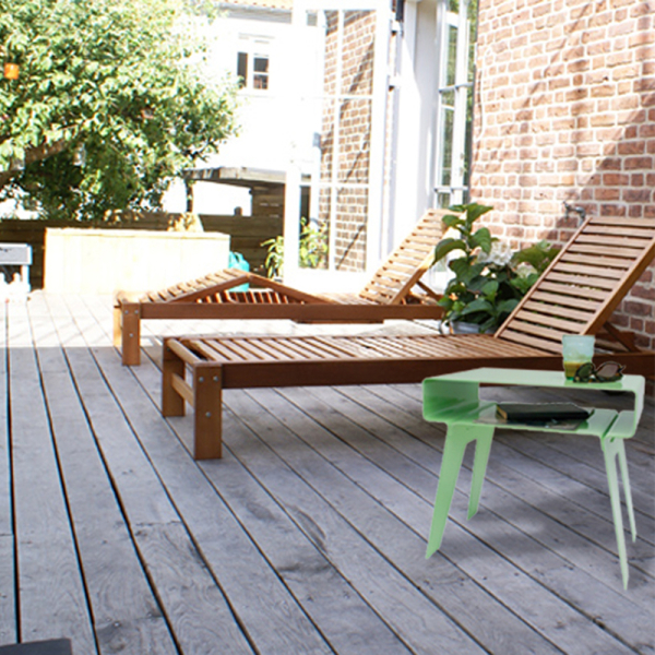 KYUSHI sidetable MINT er et perfekt og enkelt lille mint bord til haven