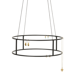 SQUARE circle HANG smykketræ i sortlakeret metal SQUARE circle HANG smykketræ i sortlakeret metal